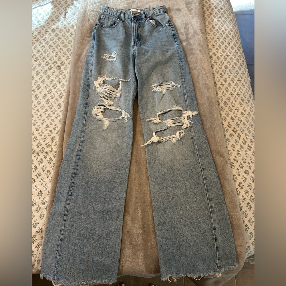 Straight Wide Leg Jean